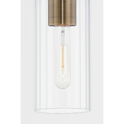 Yucca 1 Light 13 inch Patina Brass Outdoor Wall Sconce