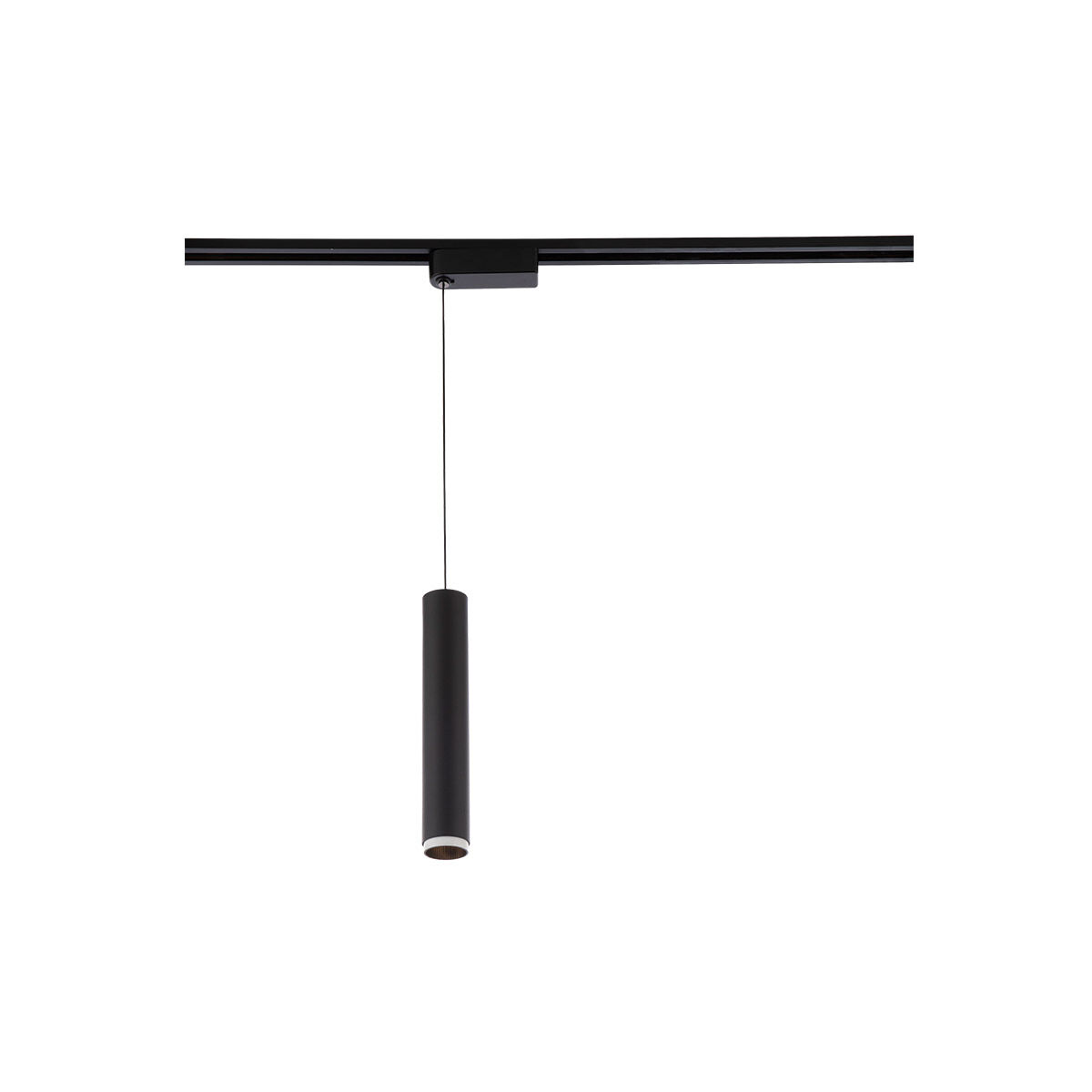 Silo Pendants 1 Light 120 Black/Gold Track Head Ceiling Light in 3000K