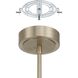 Overture LED 24 inch Champagne Gold Chandelier Ceiling Light
