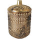 Round Textured 6.7 X 4 inch Soy Wax Candle, With Lid