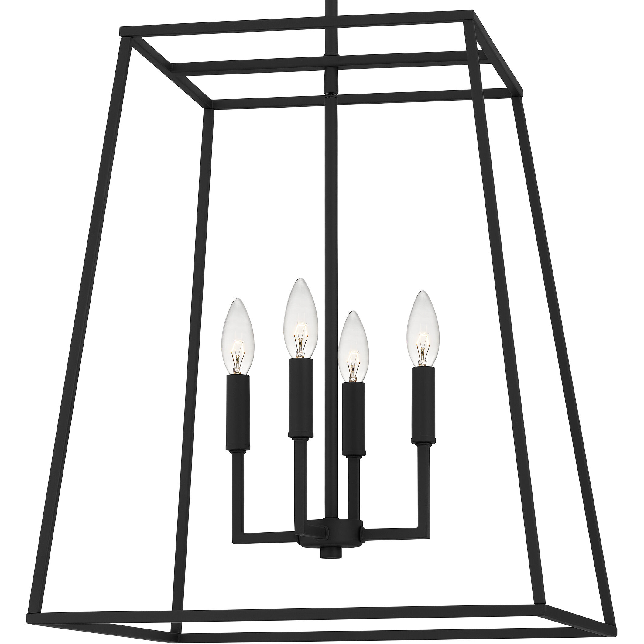 Prescott 4 Light 18 inch Matte Black Pendant Ceiling Light