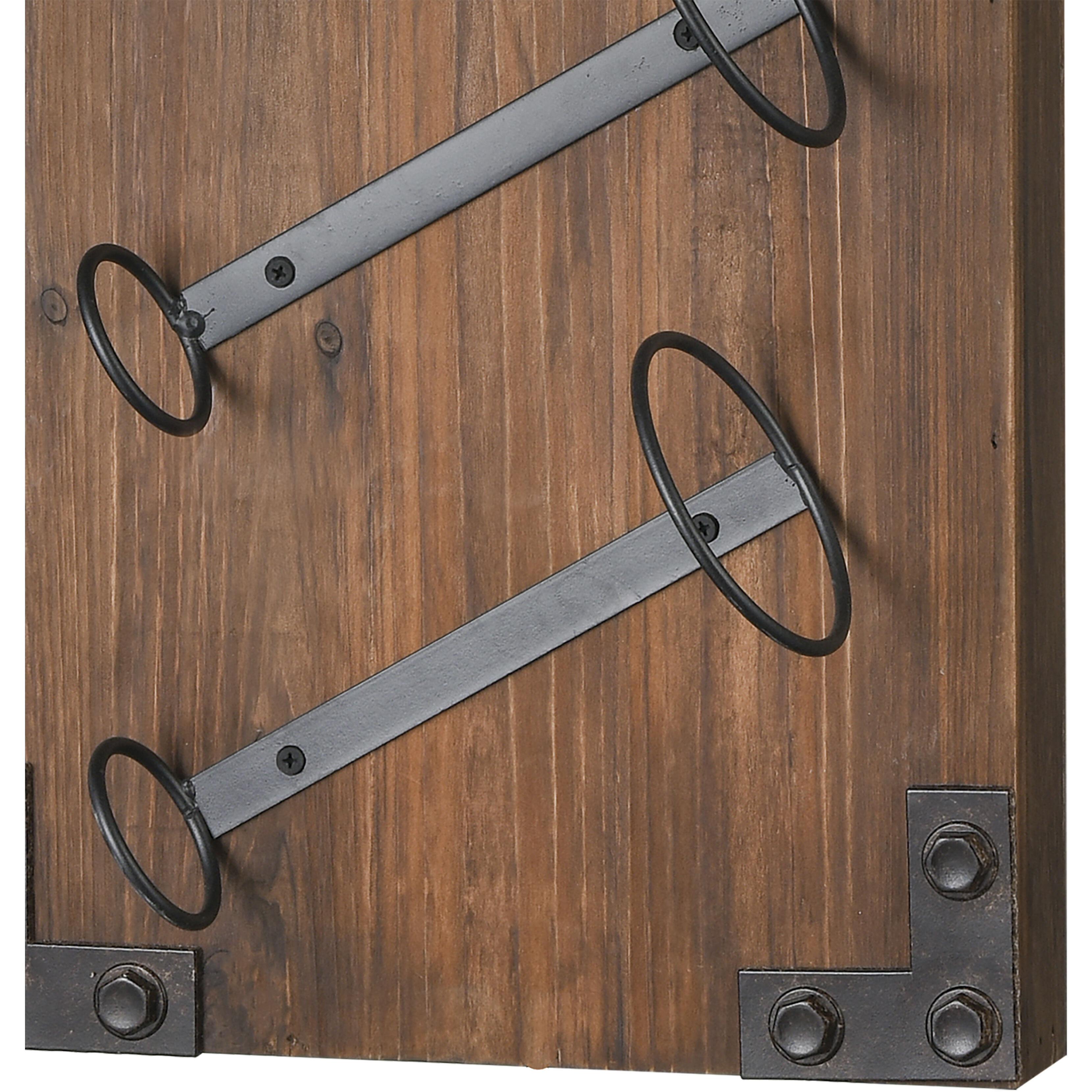 Stilton Brown with Bronze Wine Rack