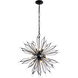 Orbital 12 Light 28 inch Carbon Pendant Ceiling Light