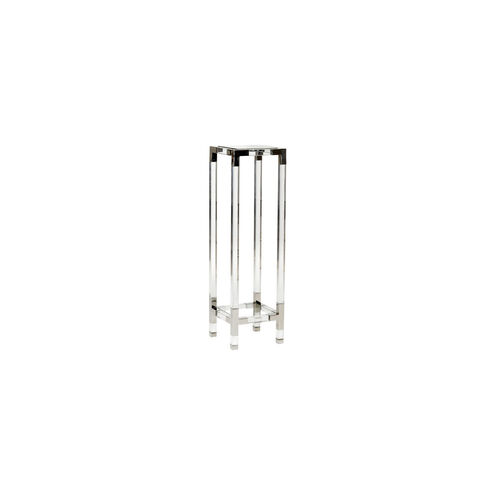 Chelsea House Nickel Plated/Clear/Beveled Pedestal