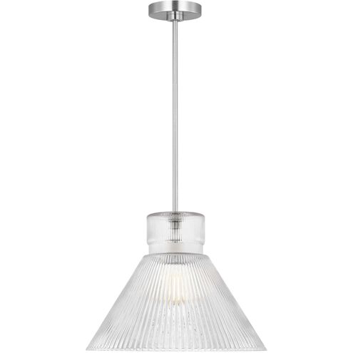 Drew & Jonathan Liouet 1 Light 18 inch Brushed Nickel Pendant Ceiling Light, Large