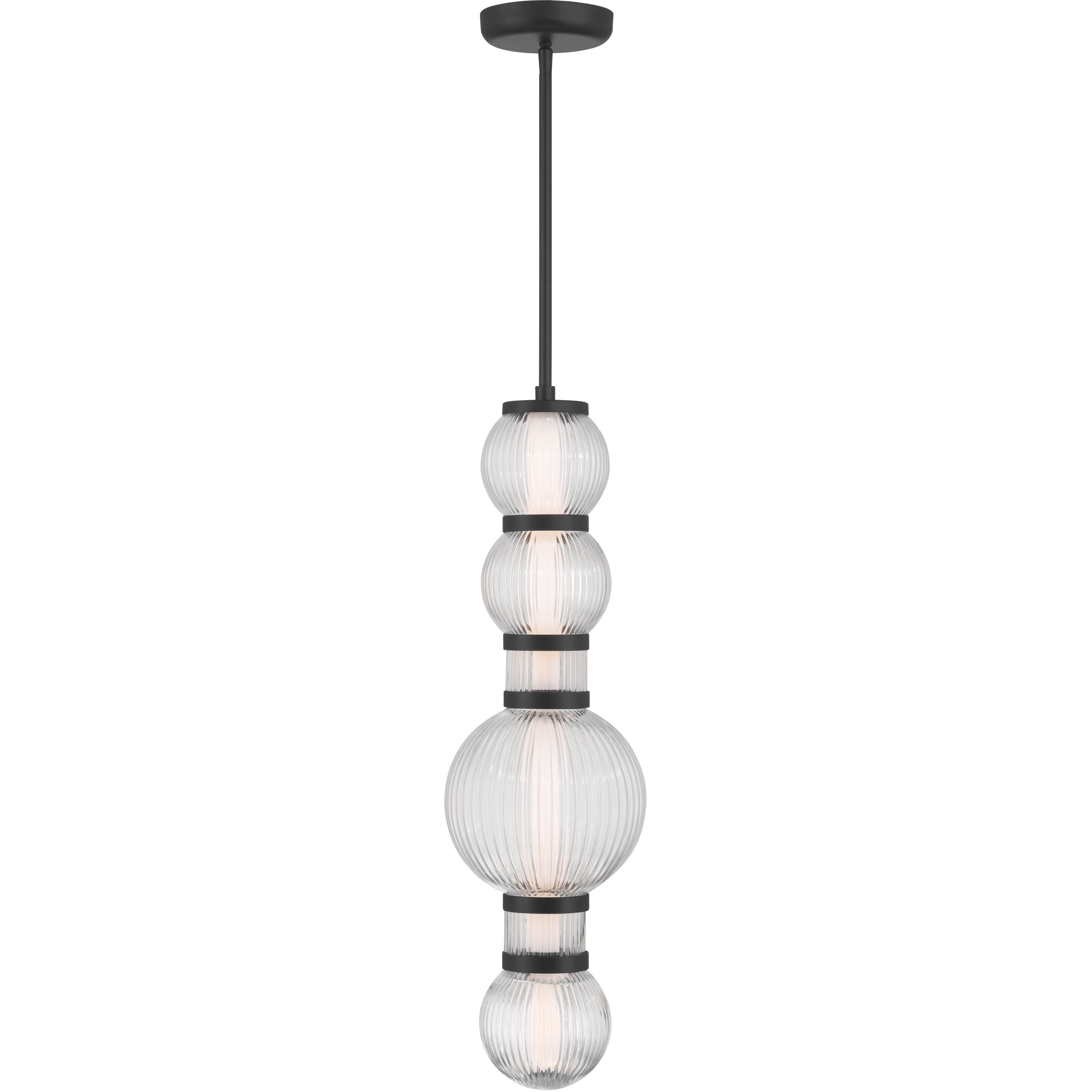 Cordel LED 8 inch Dark Matte Black Mini Pendant Ceiling Light