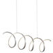 Synergy LED 41.75 inch Antique Silver Linear Pendant Ceiling Light