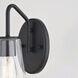 Beverly LED 7.75 inch Matte Black Bathroom Light Wall Light in 1
