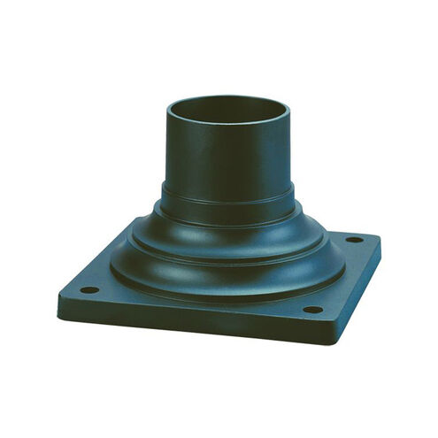 Surface Mount 4 inch Matte Black Exterior Pier Mount Adapter