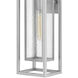 Coastal Elements Republic Outdoor Wall Mount Lantern in Satin Nickel, Non-LED, Estate Series