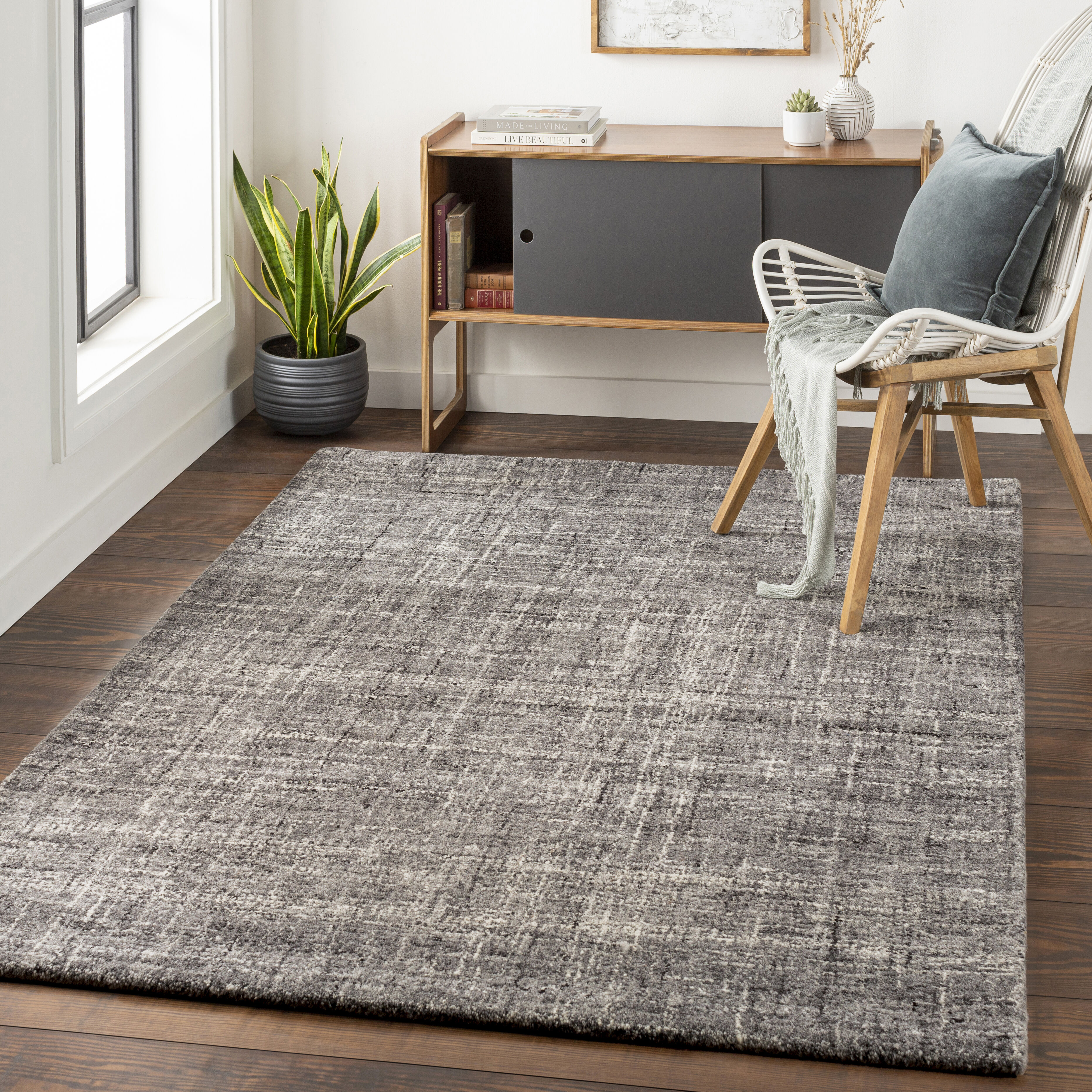 Lucca 120 X 96 inch Gray Rug in 8 x 10, Rectangle