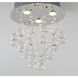 Canada LED 12 inch Chome Semi Flush Mount Ceiling Light in Chrome