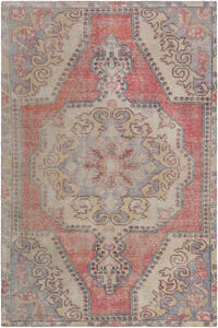 Unique 48 X 30 inch Red Rug in 2 x 4, Rectangle