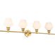 Gene 4 Light 38 inch Brass Wall sconce Wall Light