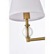 Bethany 2 Light 17 inch Brass Bath Sconce Wall Light