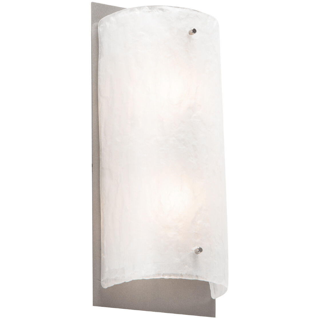 Textured Glass 2 Light 6 inch Burnished Bronze Cover Sconce Wall Light in Rimelight Frosted