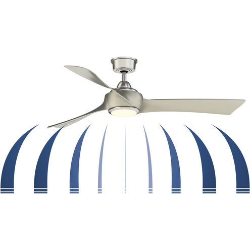 Wrap Custom 8.88 inch Brushed Nickel Fan-Multi