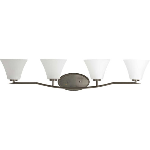Bravo 4 Light 37.25 inch Antique Bronze Bath Vanity Wall Light