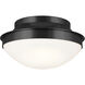 Bretta 2 Light 13.5 inch Black Flush Mount Ceiling Light