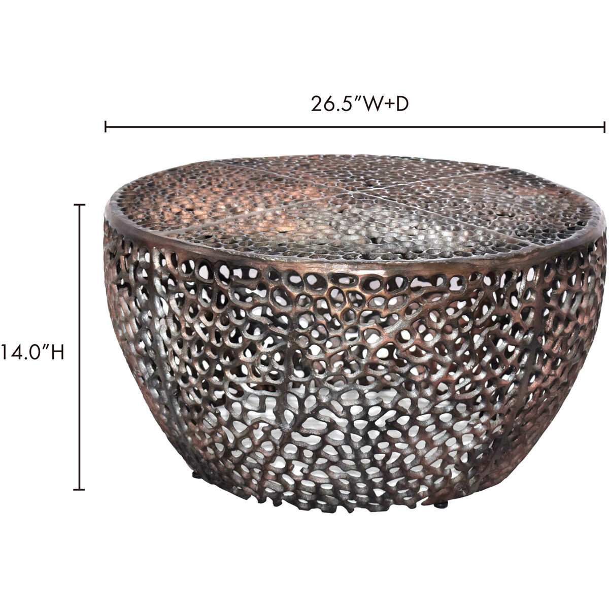 Forge 27 X 27 inch Brown Coffee Table