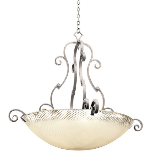 Ibiza 6 Light 45 inch Pearl Silver Pendant Ceiling Light in ANTQ