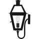 Rue De Royal 1 Light 20.5 inch Earth Black Outdoor Wall Lantern, Medium