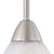 Tia 1 Light 5.24 inch Matte Nickel Mini Pendant Ceiling Light
