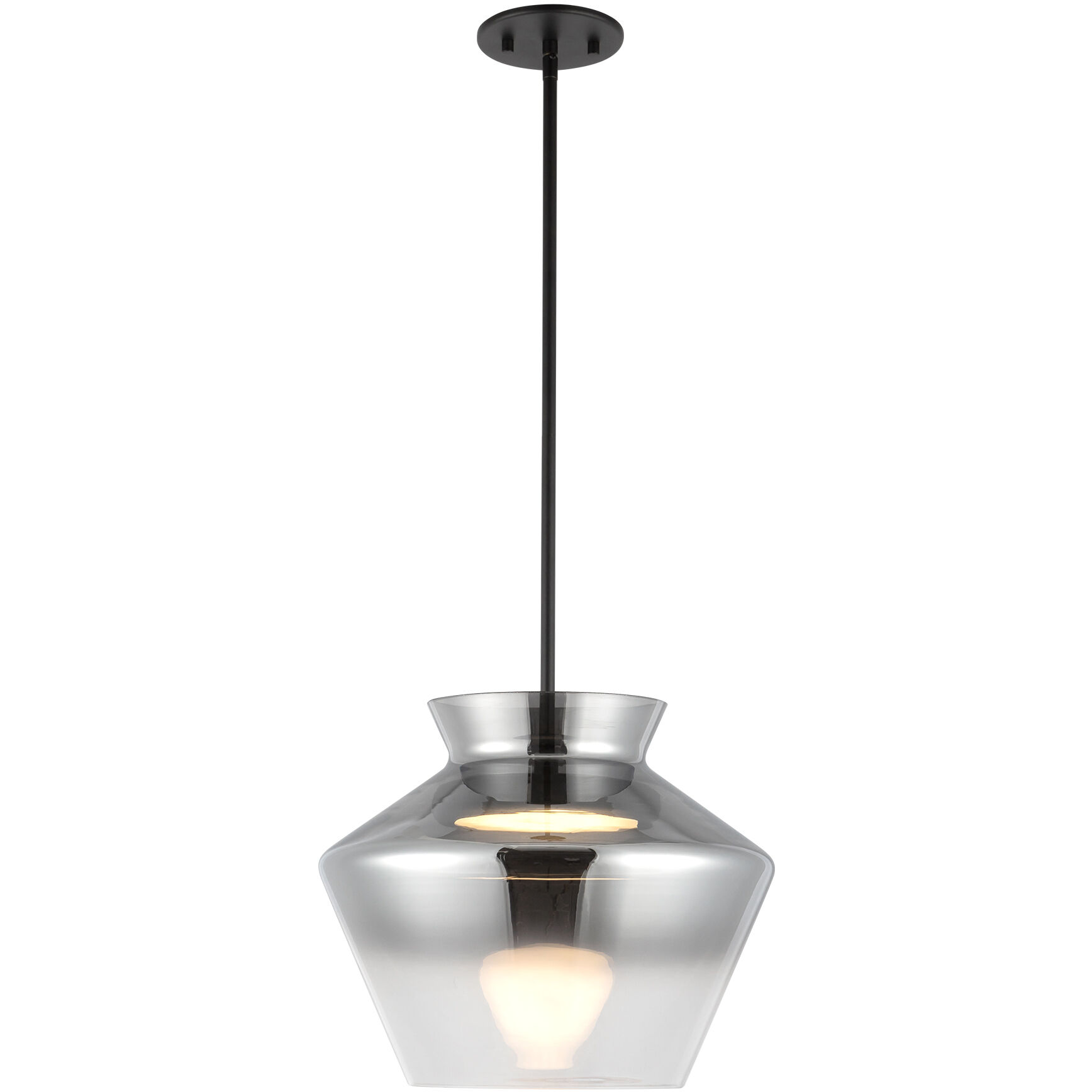 Trinity Pendant Ceiling Light in Smoked Glass