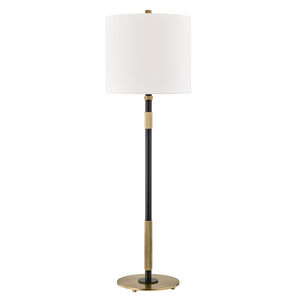Bowery 32.75 inch 75.00 watt Aged Old Bronze Table Lamp Portable Light
