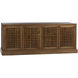 Genti 79 X 20 inch Dark Walnut Sideboard, 4 Door