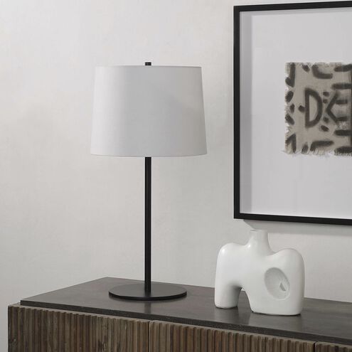 Nino 27 inch 100.00 watt Matte Black Table Lamp Portable Light