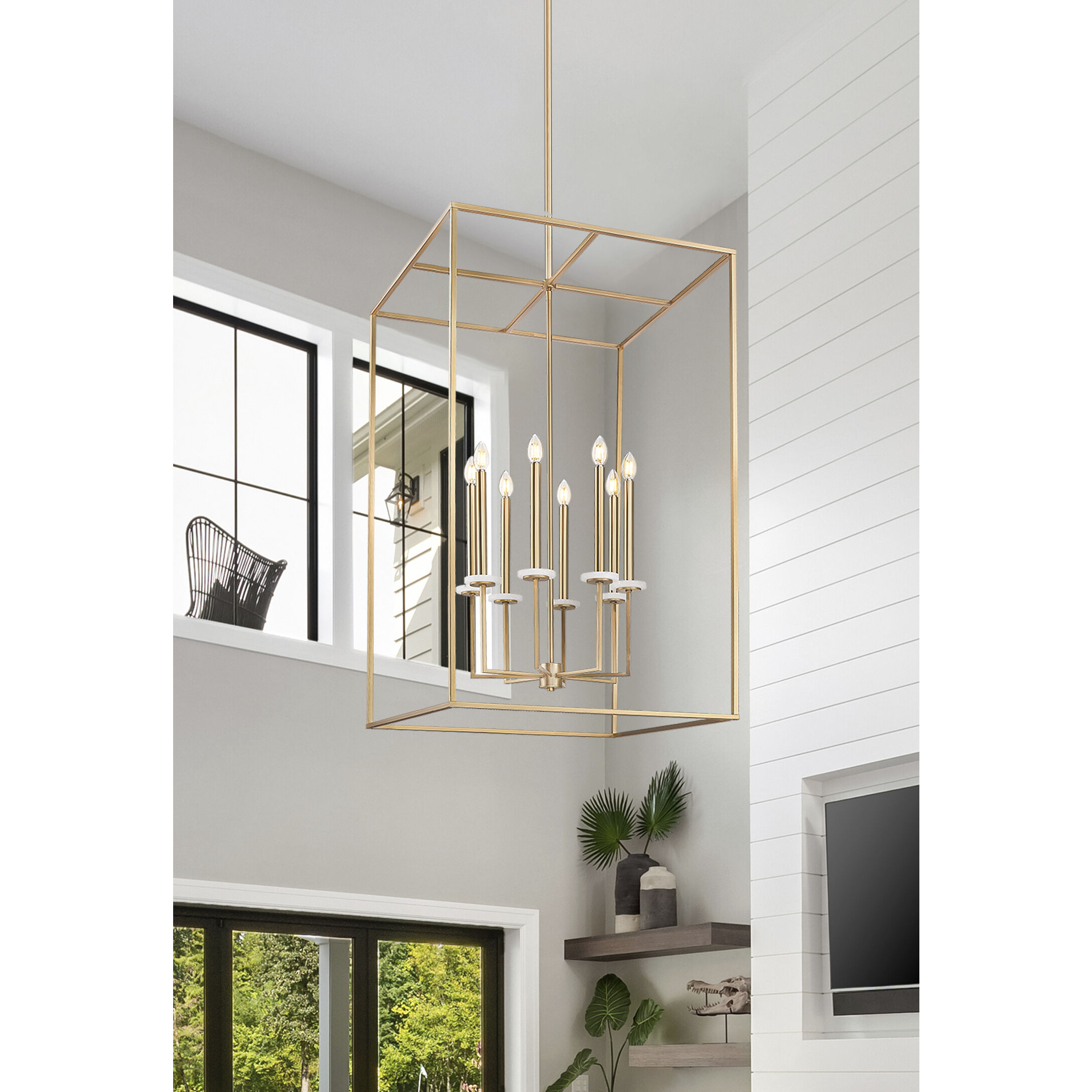 Gaultier 8 Light 24 inch Mondern Gold Chandelier Ceiling Light in Modern Gold