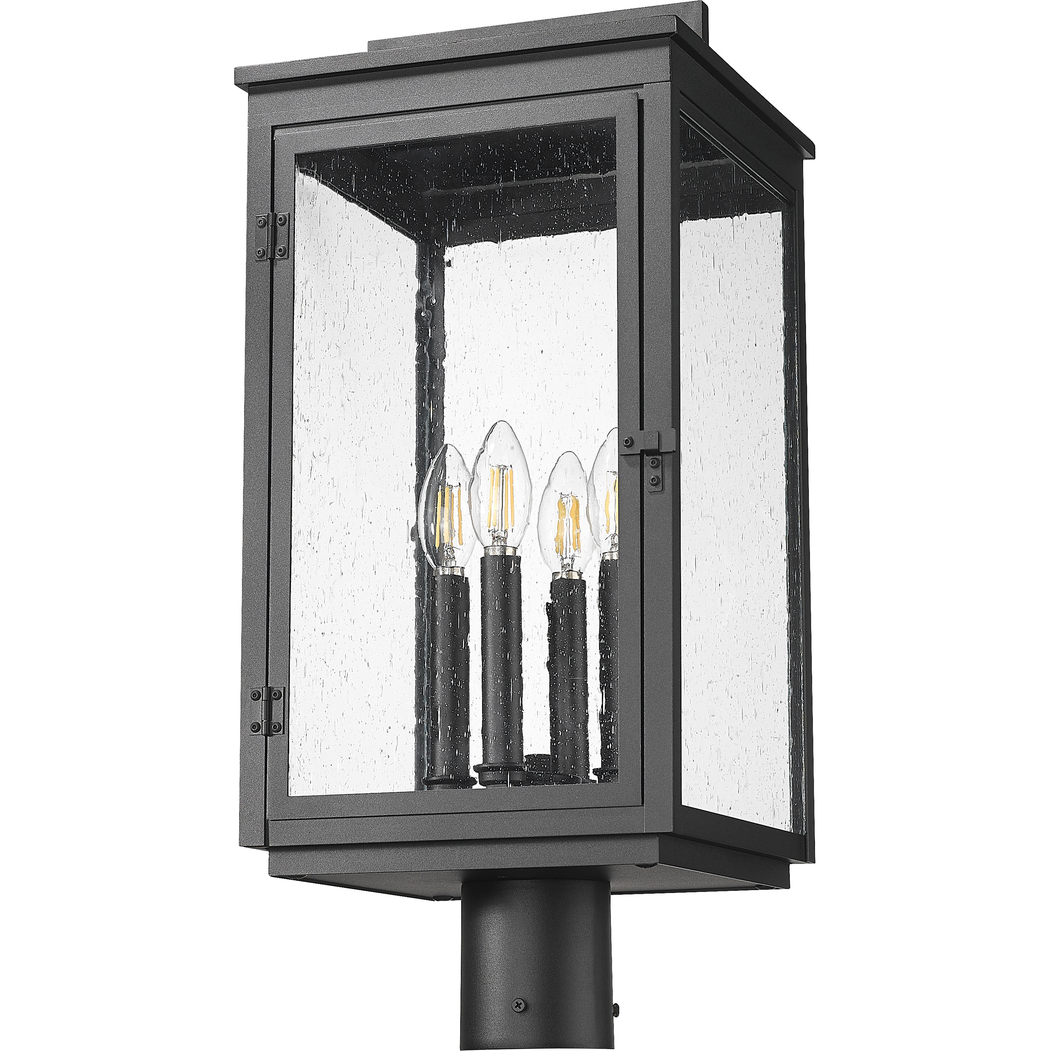 Hartwell 4 Light 22.75 inch Sand Black Outdoor Post Mount Fixture