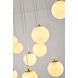 WHP Series 14 Light 14 inch Brass Chandelier Ceiling Light