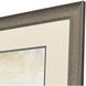 Peaceful Lake Blue and Gray and Neutral and Beige Framed Art