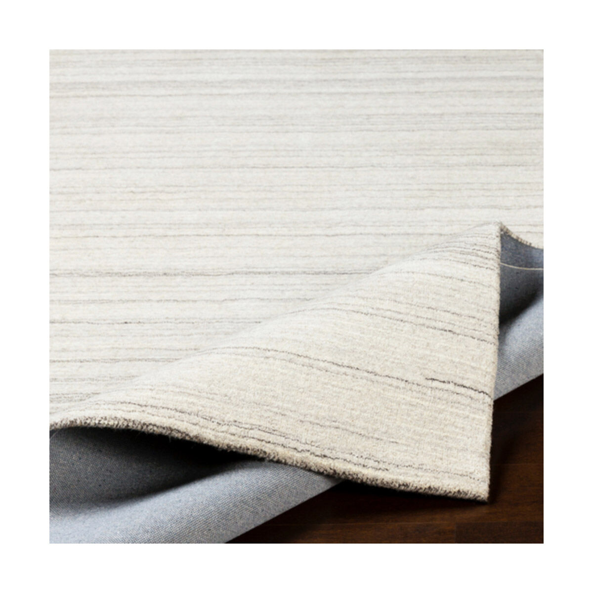 Adyant 36 X 24 inch Light Gray/Black/Cream Rugs, Rectangle