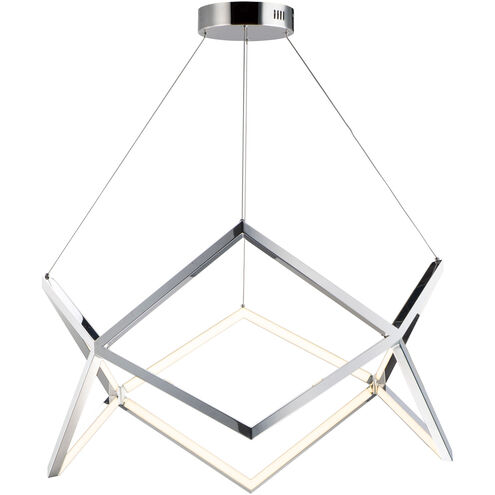 Victory LED 31.5 inch Polished Chrome Single Pendant Ceiling Light