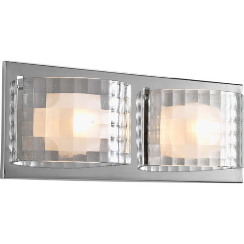 Cliche 2 Light 15 inch Polished Chrome Bath Vanity Wall Light