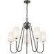 Sheldon 5 Light 32 inch Mediterranean Bronze Chandelier Ceiling Light