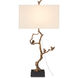 Shadows 33.5 inch 150 watt Antique Brass/Black Table Lamp Portable Light