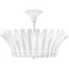 Reina 3 Light 20 inch Textured Plaster Semi-flush Mount Ceiling Light