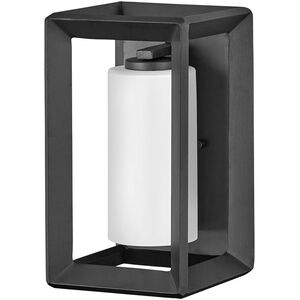 Rhodes LED 13 inch Brushed Graphite Outdoor Wall Mount Lantern, Small