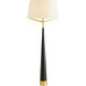 Elden 69 inch 150.00 watt Black and Antique Brass Floor Lamp Portable Light