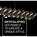 Stitch LED 58.75 inch Painted Black Oxide Chandelier Ceiling Light