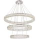 Monroe 3 Light 41 inch Chrome Chandelier Ceiling Light 