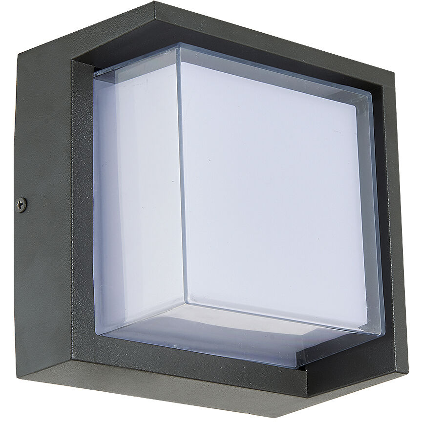 Geo LED 3.9 inch Matte Black Outdoor Wall Light