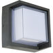 Geo LED 6.3 inch Matte Black ADA Wall Sconce Wall Light