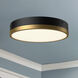 Alora Mood Adelaide LED 11.13 inch Aged Gold and Matte Black Flush Mount Ceiling Light