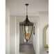 Wycombe 4 Light 23.5 inch Satin Black and Contemporary Gold Leaf Lantern Pendant Ceiling Light, Bunny Williams Collection