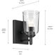 Shailene 1 Light 5 inch Black Wall Sconce Wall Light